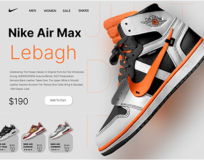 Nike Casuals Web Design Showcase