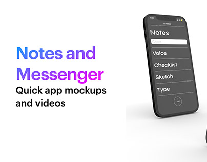 Messenger and Notes Apps