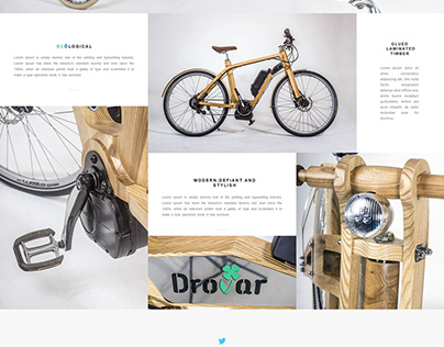 Redesign the old wooden bike site "Drovar"