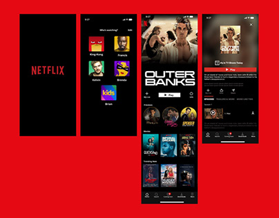 Netflix Mobile App (Recreated)