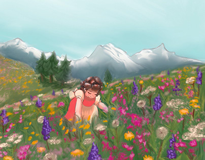 Flowers in the Alps (Heidi)
