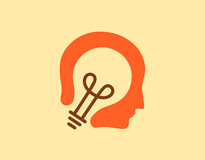 Mind idea logo icon design vector, lightbulb icon logo.