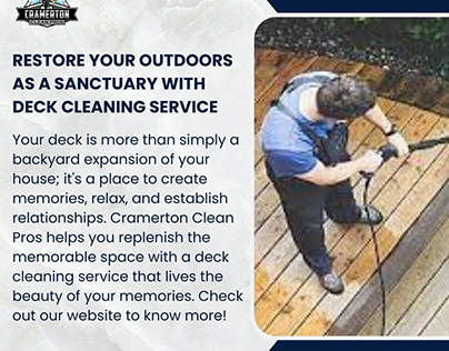 Restore Your Outdoors As A Sanctuary With Deck Cleaning