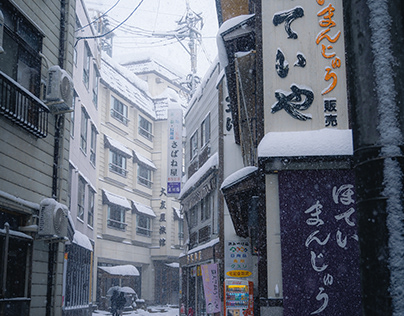 Streets of Snow in Japan