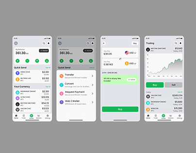 Project thumbnail - Crypto wallet App Design 2024