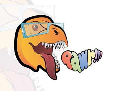 Excited Dinosaur | Illustration