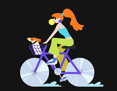 Bicycle / Illustration / Motion graphic