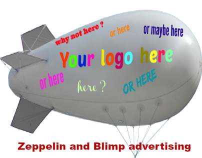 Zeppelin and Blimp advertising