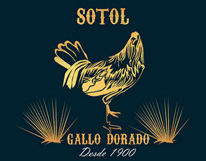 Diseño de imagen SOTOL GALLO DORADO