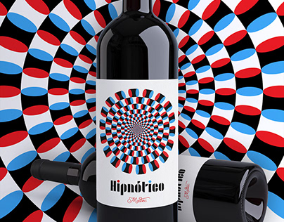 Hipnótico Wine logo and label design