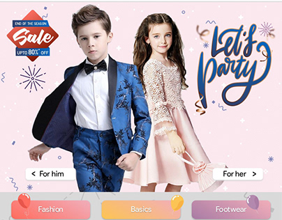 Landing Page for kids' category brand (HOPSCOTCH)