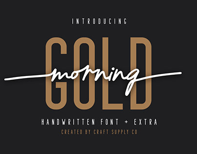 Morning Gold - Handwritten Font (Free Download)