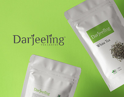 Darjeeling Tea Leaves | Zipper pouch Label Design