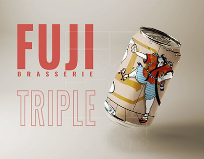 Visuel pour une bière triple pour la Fuji Brasserie