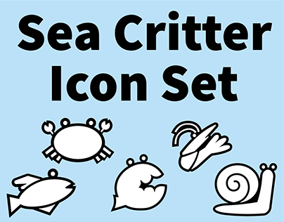 Sea Critter Icon Set