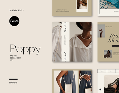 Poppy Social Media Template Kit
