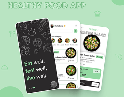 Healthy Food Delivery App UI