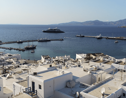 Mykonos Greece Parrot 4K Drone Shot 2