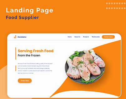 Food Supplier Landing Page