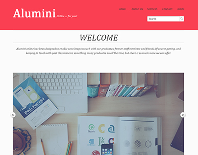 Alumini website design