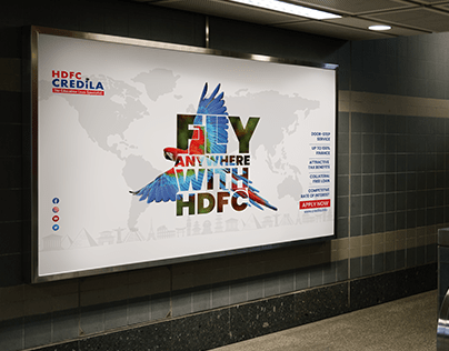Typography Advertisement for HDFC Credila