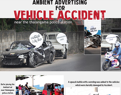 Ambient Advertising for Vehicle Accident