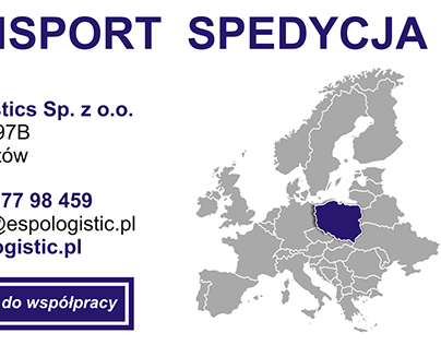 Espo Logistics leaflet, offer, graphic for Europe map.