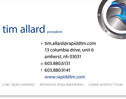 Rapid DTM Inc. - Business Card