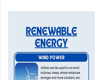 Different Renewable Energy Sources