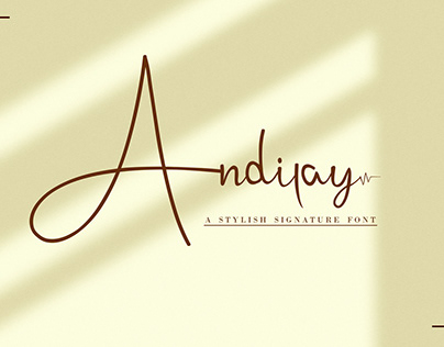 Andilay Signatur font