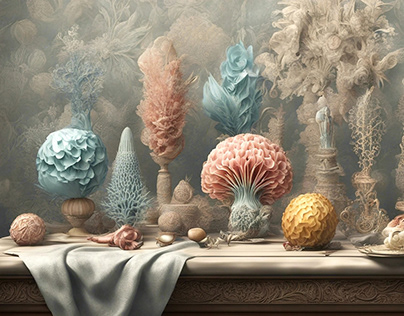 Still lifes inspired by Ernst Haeckel