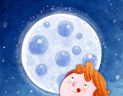 Ilustrações para o livro Omelete de Lua