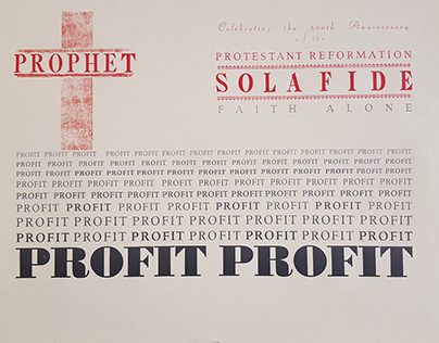 Letterpress Broadside - Protestant Reformation Anniv.