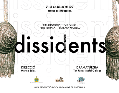 Cartel de teatro "Dissidents" / dos aplicaciones