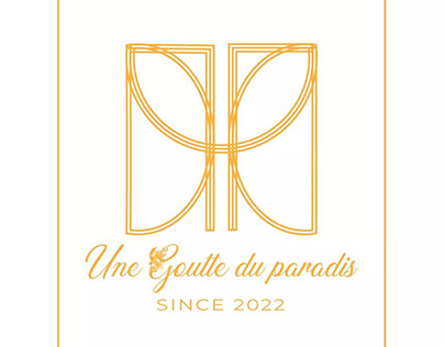 "Une Goutte du paradis" Perfume Logo Design