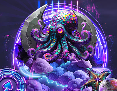 Best Purple Digital Art , Underwater Ocean Game Design
