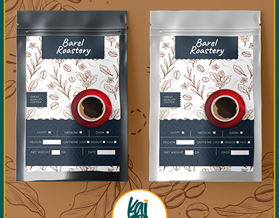 Barel Roastery Products Label design
