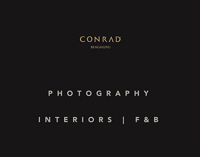 CONRAD BENGALURU - PHOTOGRAPHY