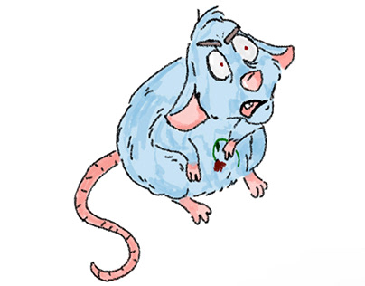 Sketch of rat using Wacom on photoshop