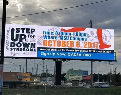 Step Up for Down Syndrome Billboard