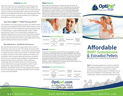 Optipel Pharma Industry Trifold Brochure Design