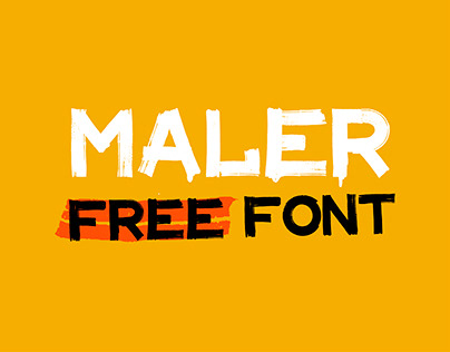 MALER Font - Free Latin/Cyrillic