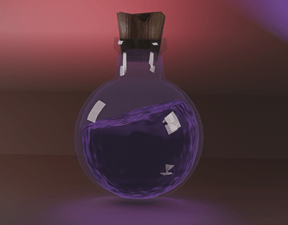 Potion bootle in Blender 3D