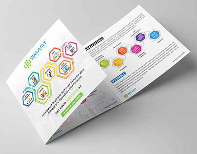 Square Trifold Infographic Brochure