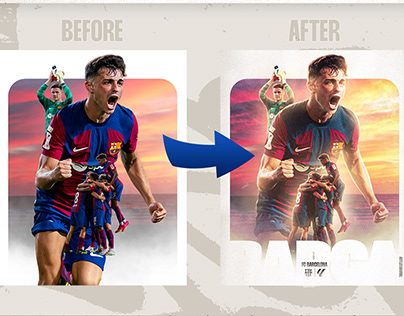 Project thumbnail - FC BARCELONA Football Poster Design