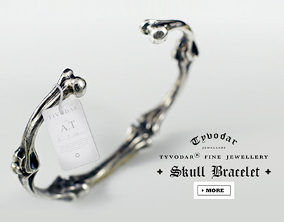 Skull cuff bracelet - TYVODAR