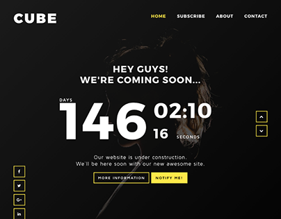 Cube - Creative Coming Soon Template