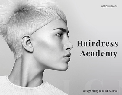 Hairdress Academy. Website Design.