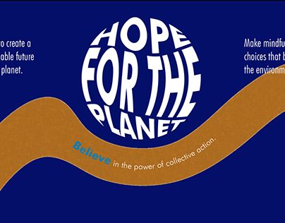 HOPE FOR THE PLANET (TYPOGRAPHIC POSTER)
