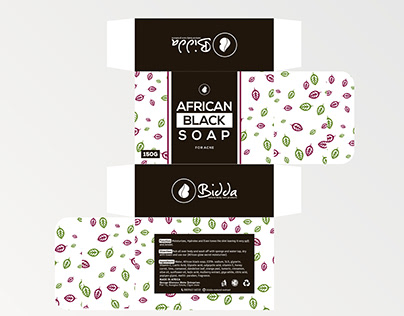 Bidda African Black Soap Packaging Design